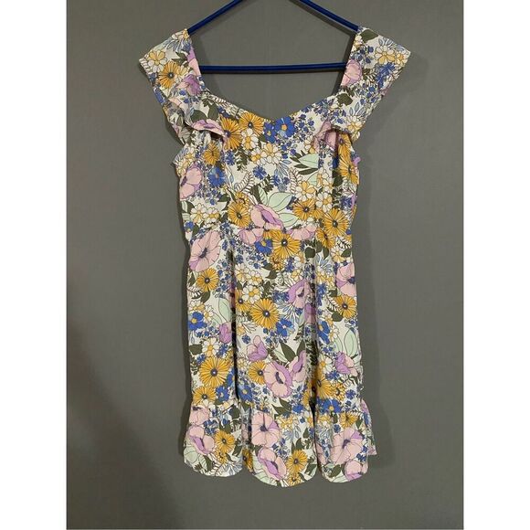 Monteau Los Angeles Floral Dress Size Small - Picture 1 of 3
